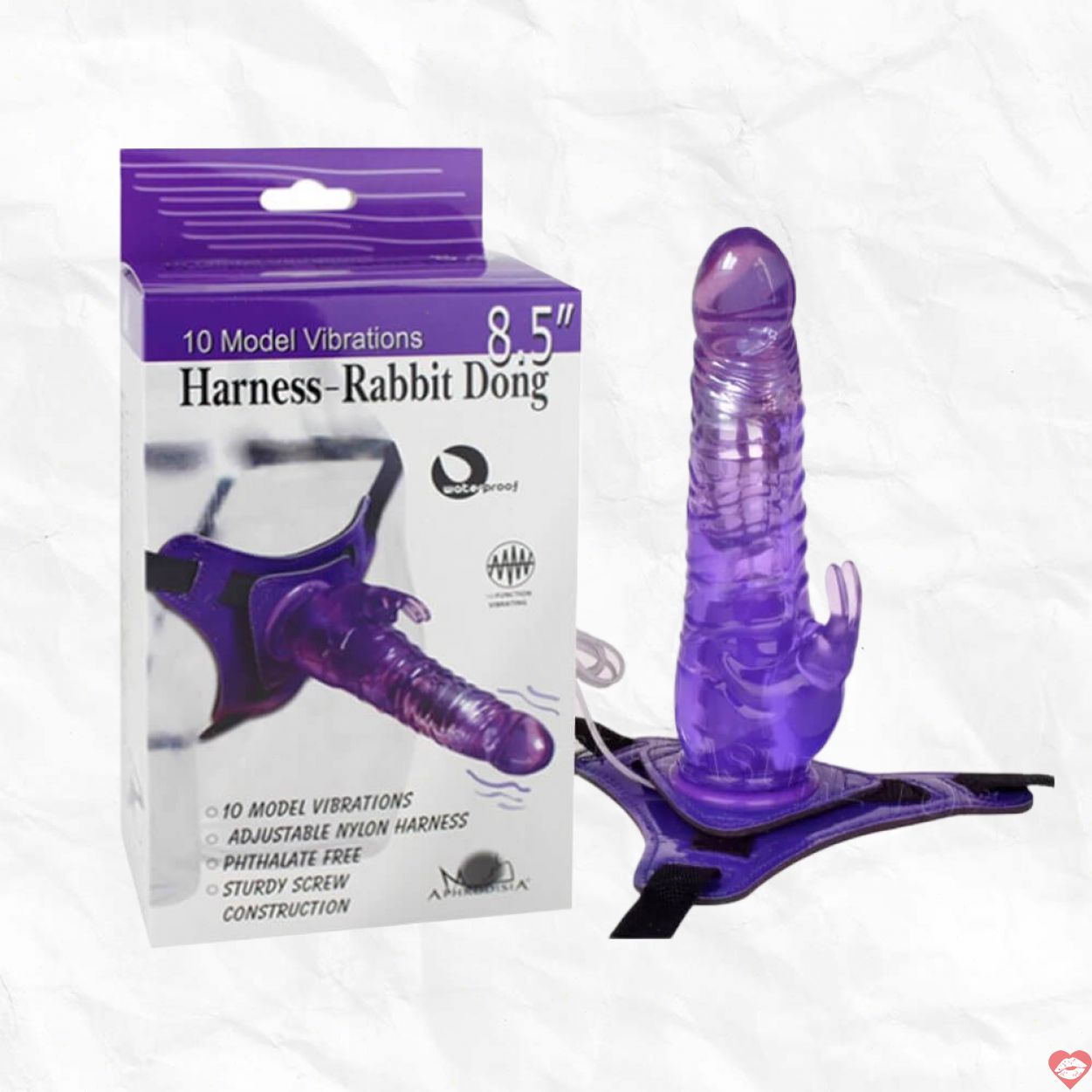 Dương vật giả dây đeo Aphrodisia Rabbit Dong 8.5 inch - Sản phẩm kích thích 