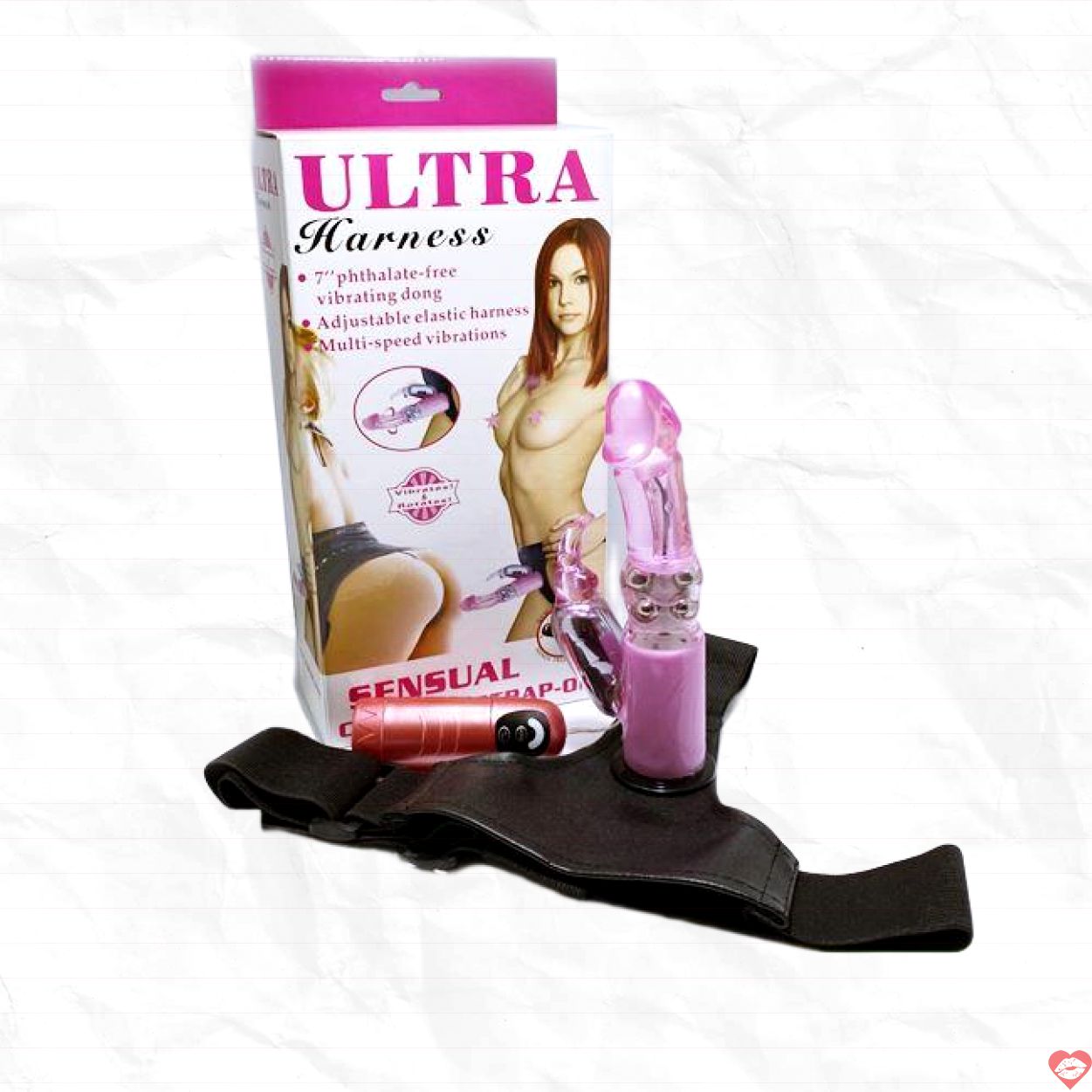 Dương vật giả quai đeo rung xoay ngoáy Ultra Harness cao cấp 