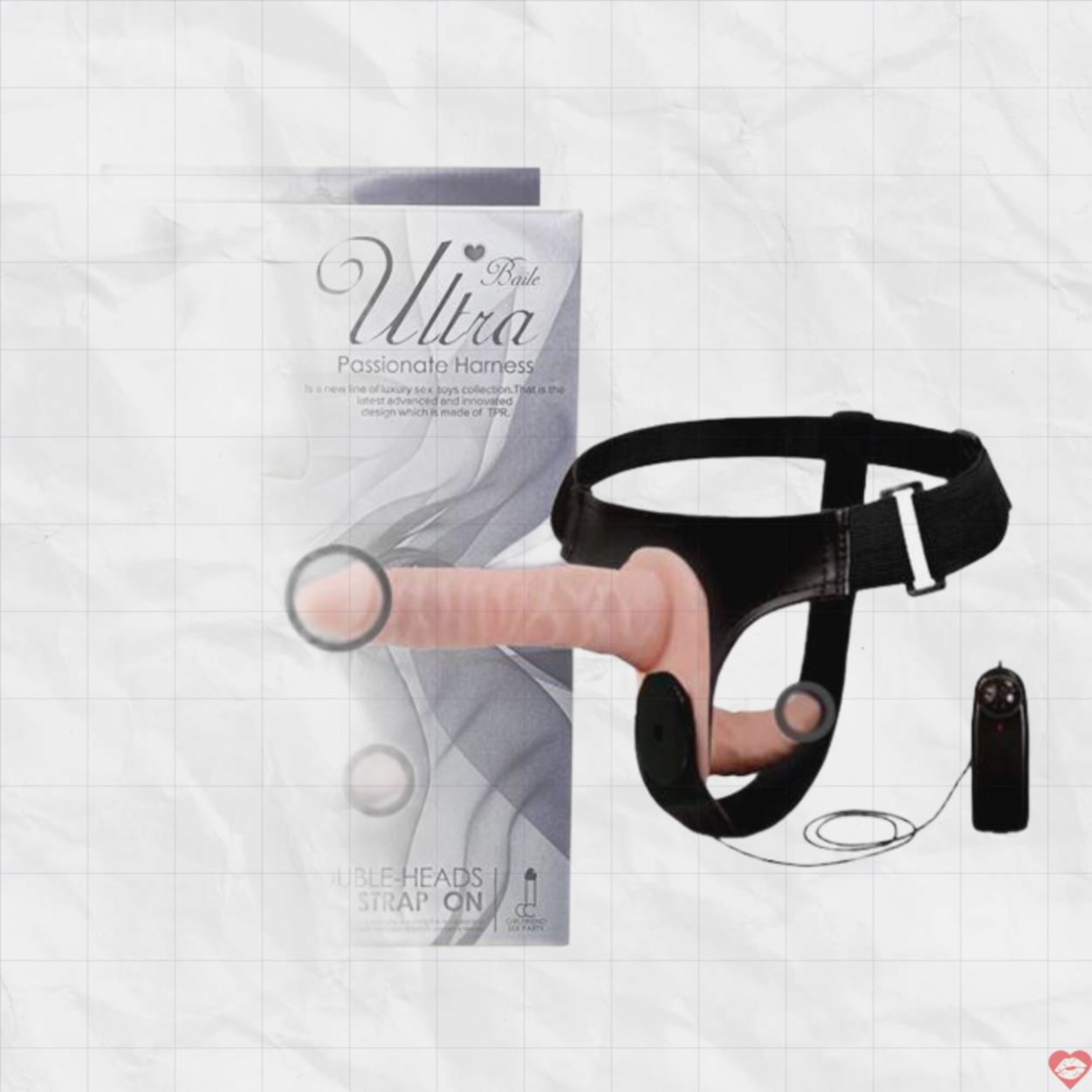Đồ chơi tình dục 2 đầu rung Ultra Passionate Harness siêu kích thích 
