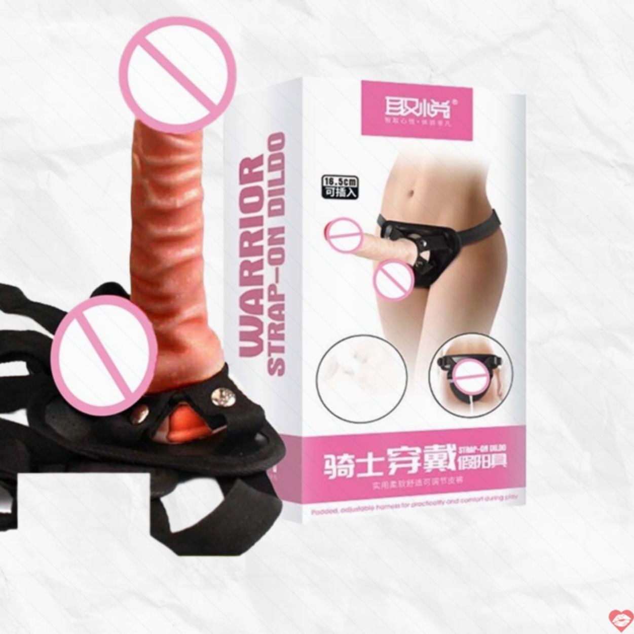 Dương Vật Giả Đeo Dây Knight Gân Nổi Kích Thích Cực Mạnh 