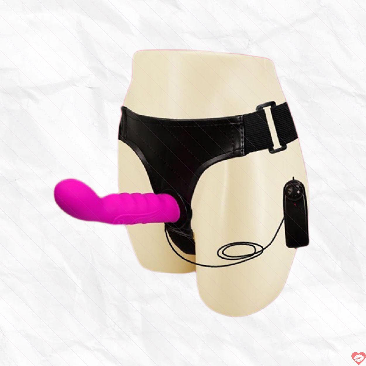 Dương vật giả dây đeo Baile Ultra Harness rung mạnh kích thích les 