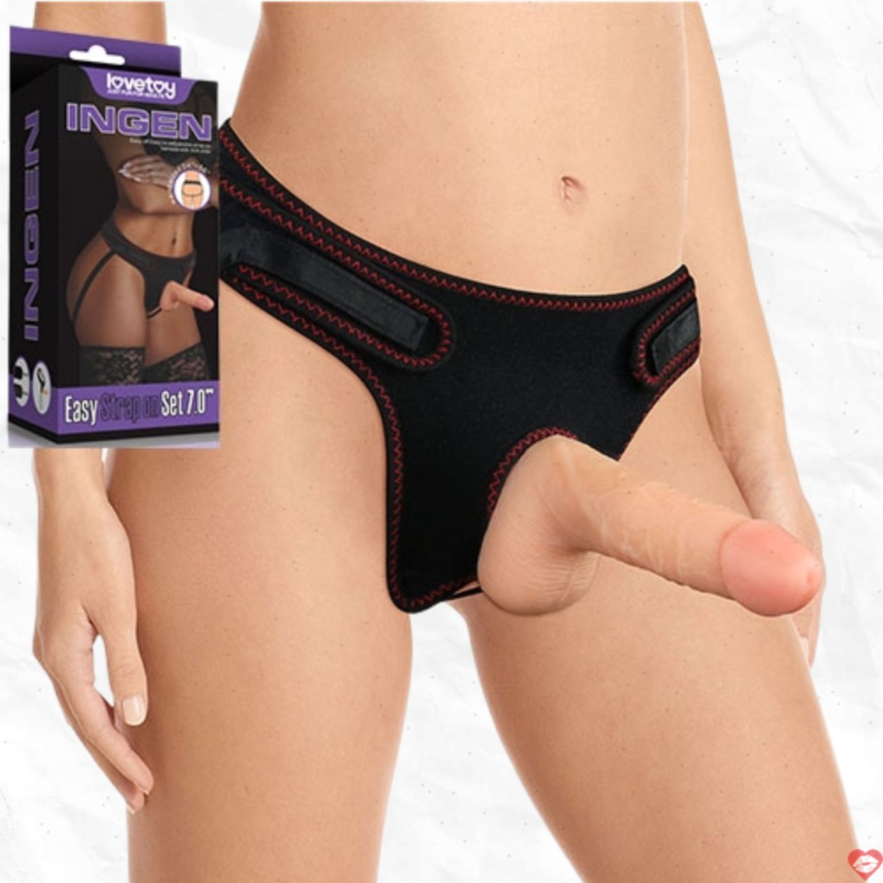 Lovetoy dương vật giả đeo đai cao cấp kích thích mạnh mẽ 