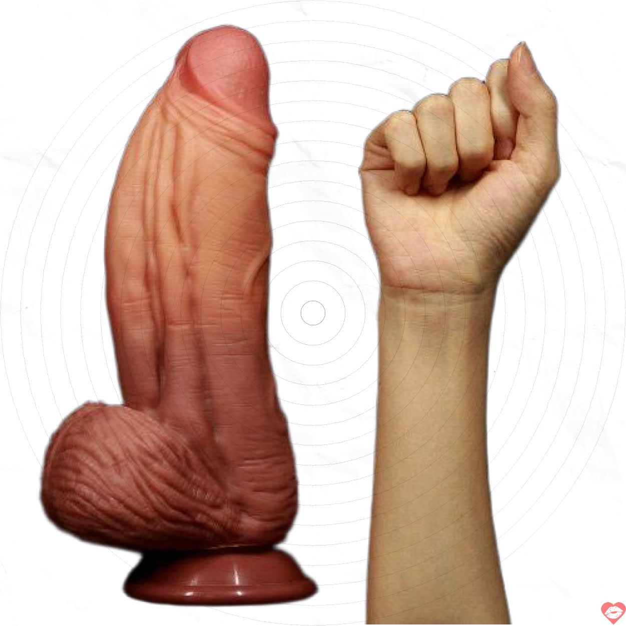 Dương vật giả silicon 2 lớp King Size siêu mềm mịn, kích thích 