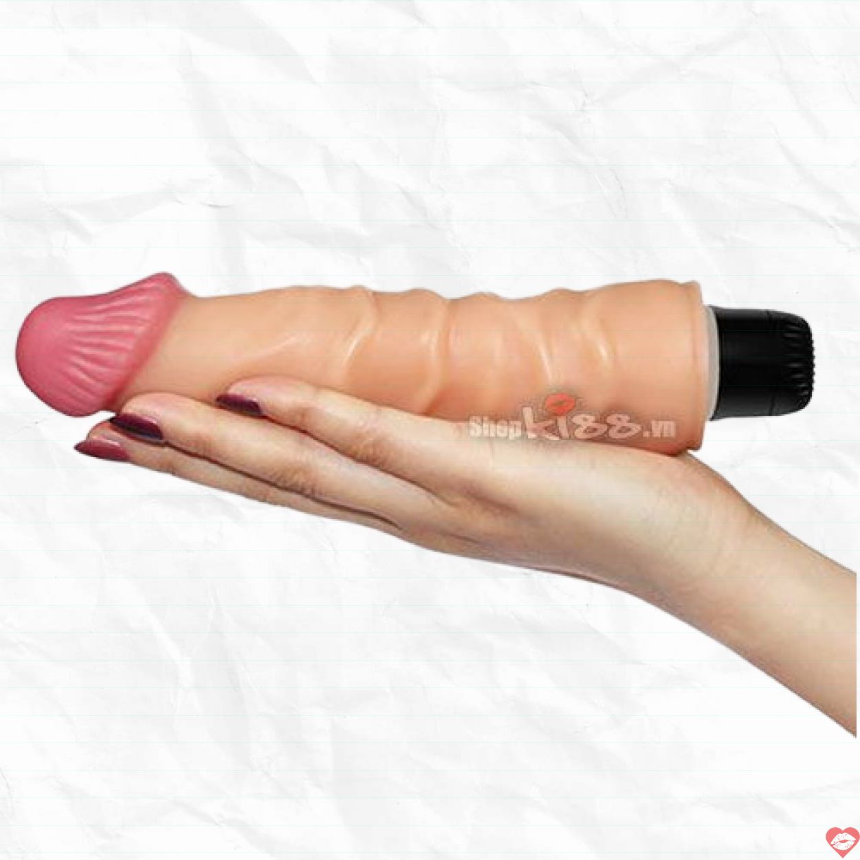 Dương vật cầm tay silicon Lovetoy rung cực mạnh kích thích 