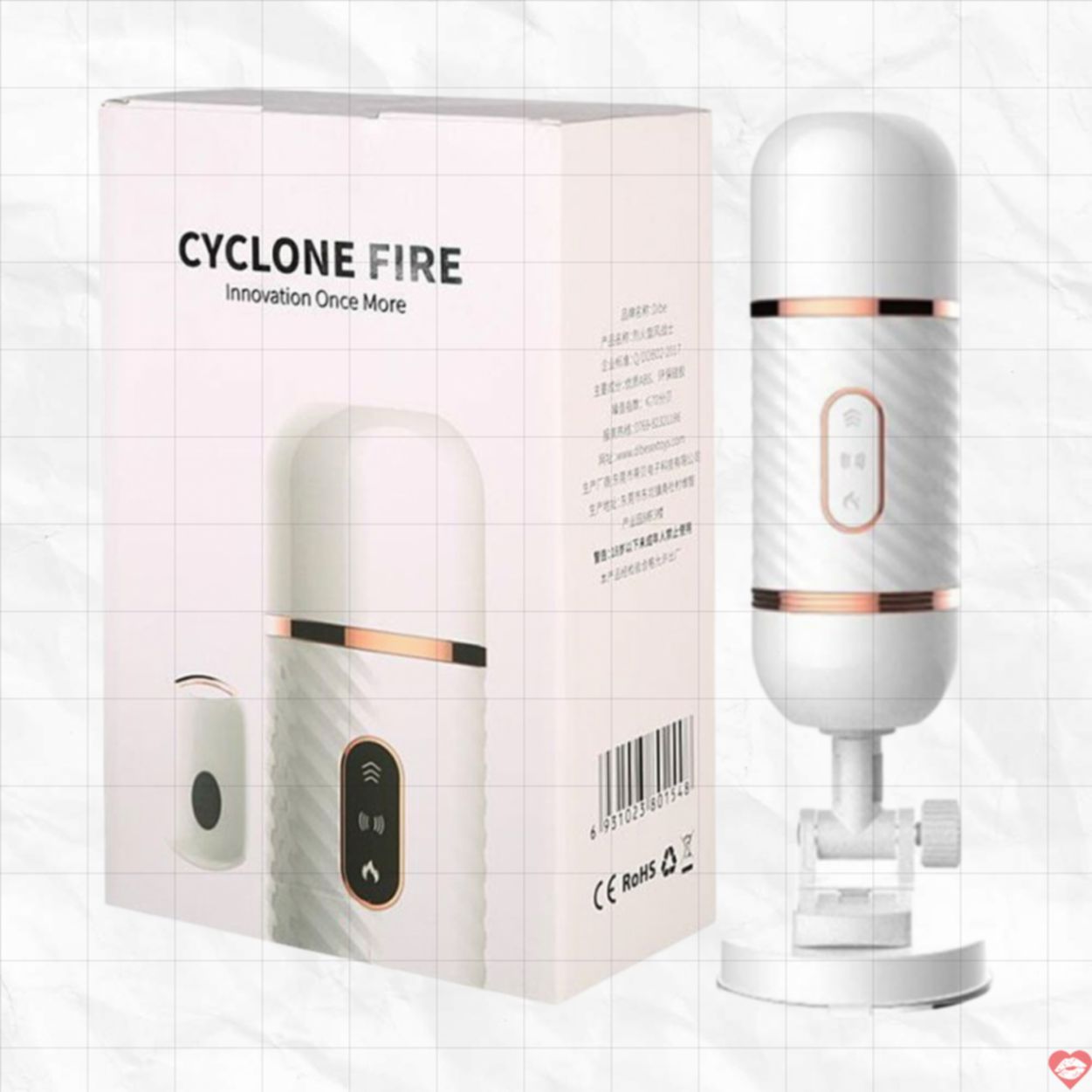 Dương Vật Giả Dính Tường Cyclone Fire Kích Thích Mạnh Mẽ 