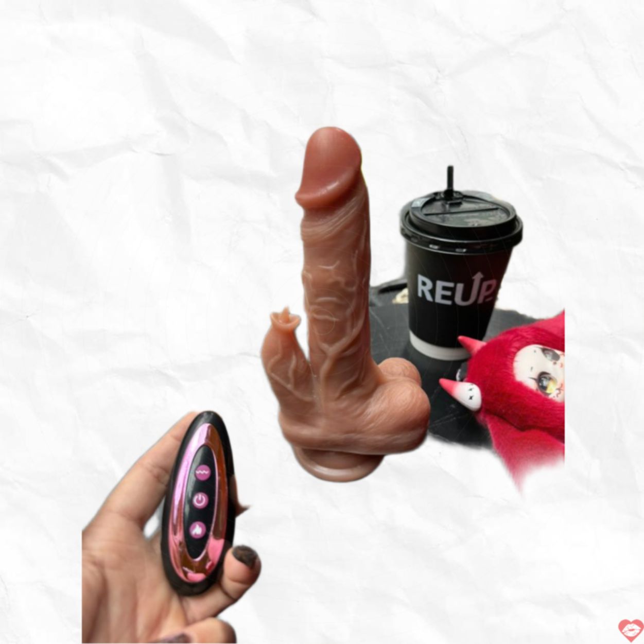 Máy rung gắn tường gân nổi Dương vật giả kích thích mạnh mẽ 