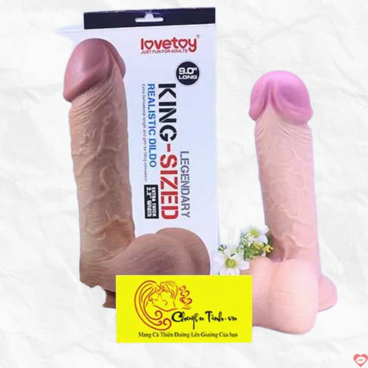 Lovetoy King Big Size Dương vật giả Khủng 5cm Siêu Mạnh Mẽ 