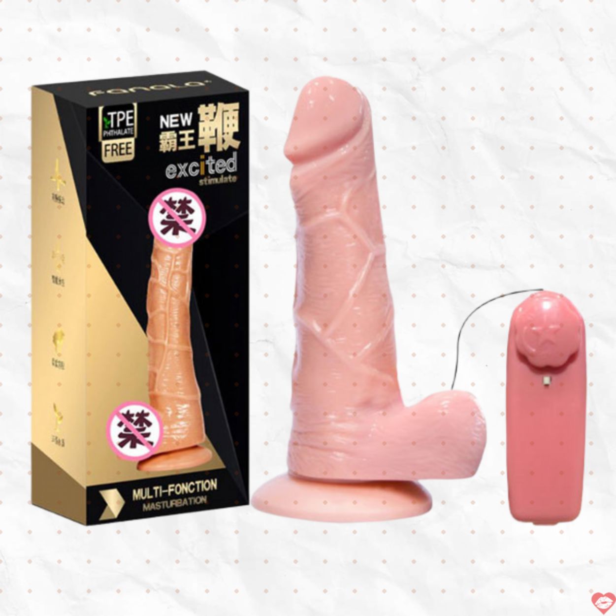 Dương Vật Giả Dính Tường Fanala Excited Rung Đa Tốc Độ 