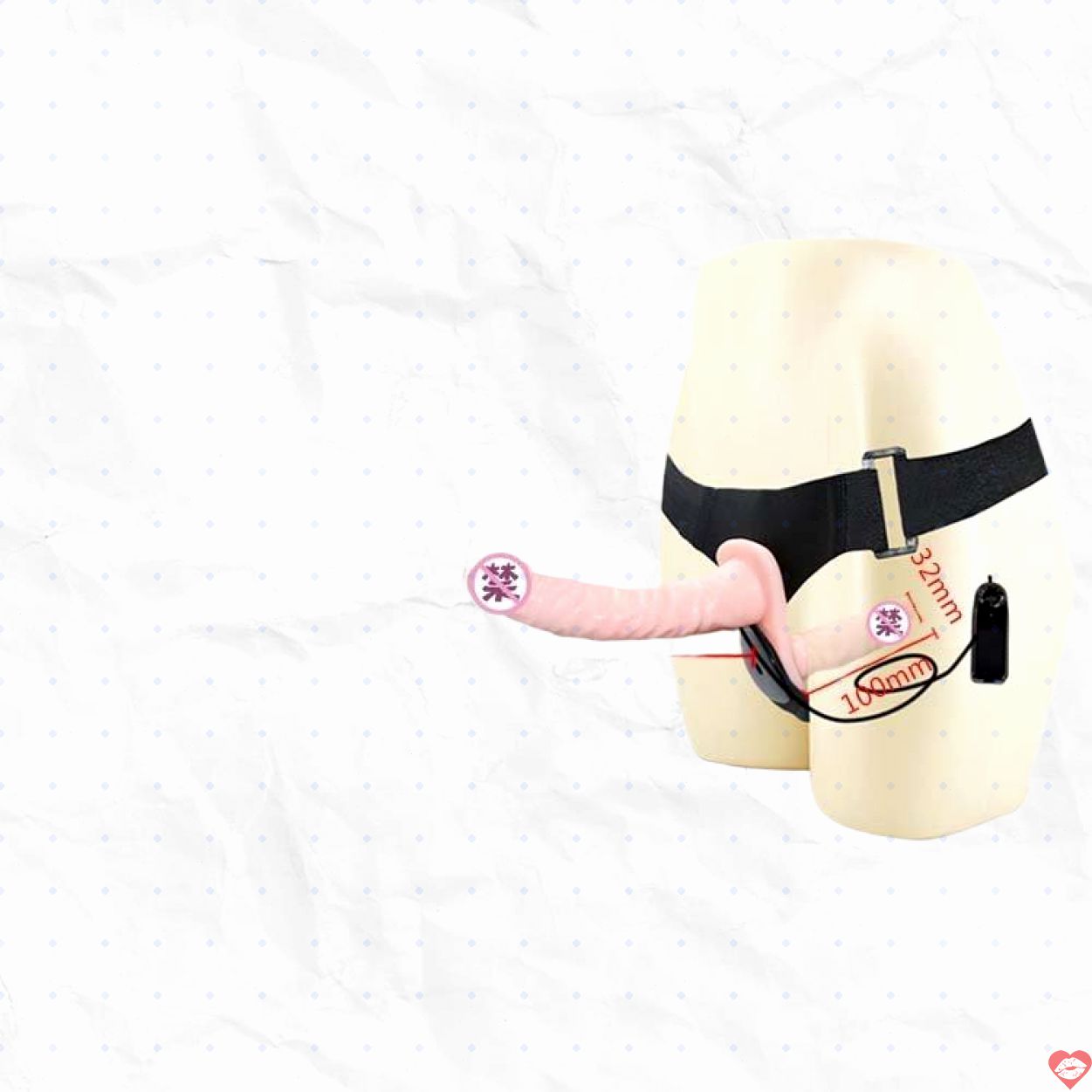 Sextoy Dương vật 2 đầu đeo Baide