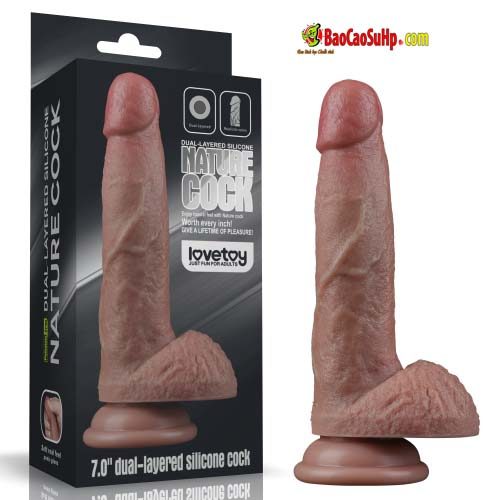 Dương vật giả đóng đất silicone bạch kim Lovetoy LV411041 size nhỏ châu á