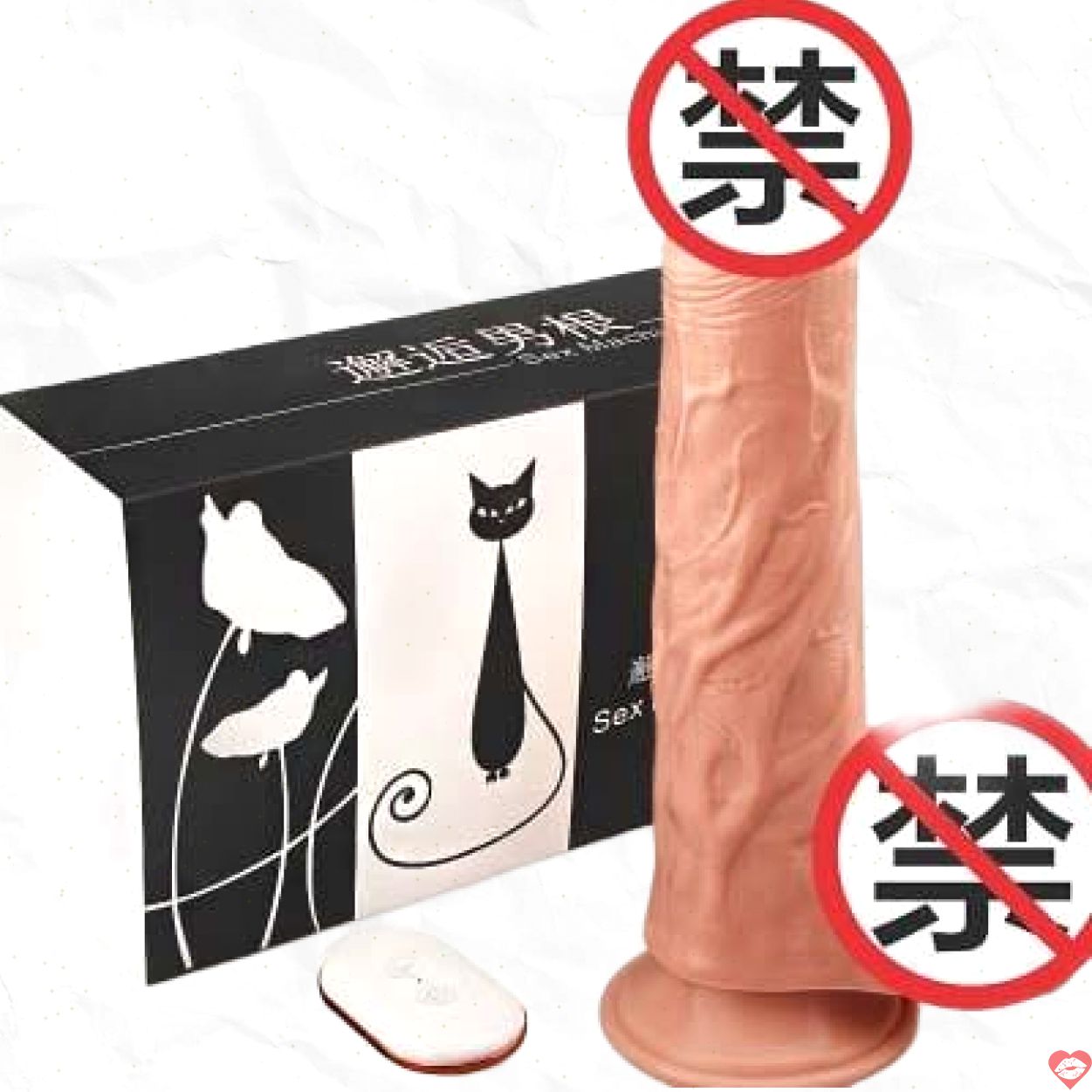 Sextoy dương vật đóng đất Blackcat điều khiển từ xa