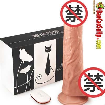 Sextoy dương vật đóng đất Blackcat điều khiển từ xa giá tốt