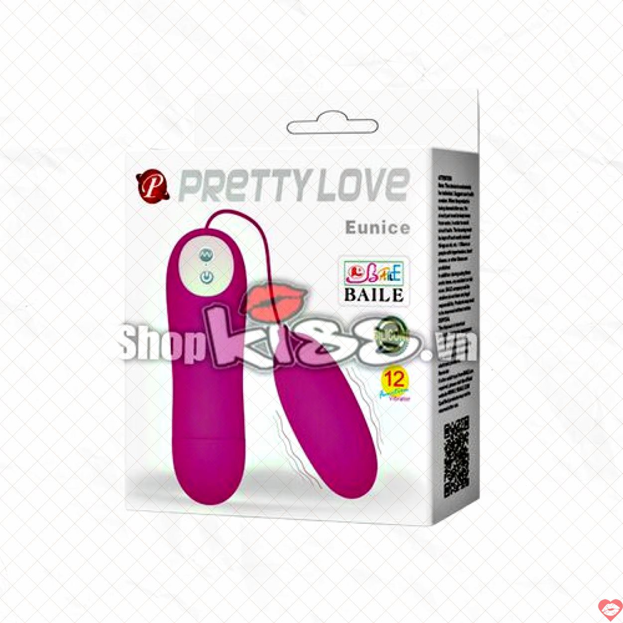 Máy rung 12 tần số Prettylove Eunice mềm mịn cực phê 