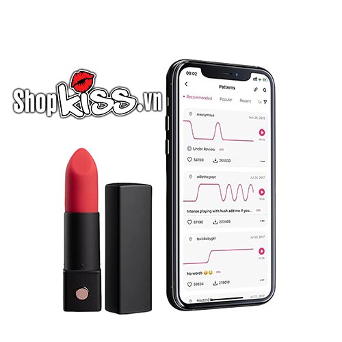 Thanh rung hình thỏi son Lovense Exomoon  – Điều khiển xa qua App