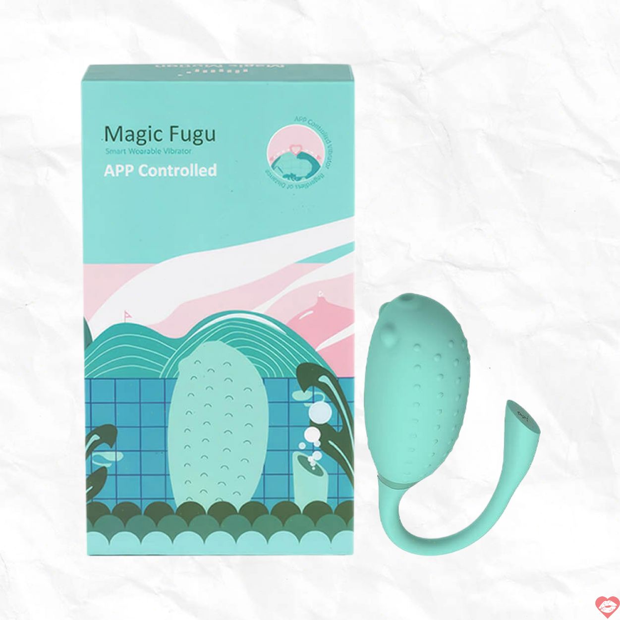 Trứng rung Magic Motion Fugu Xanh siêu mềm mại tăng khoái cảm  