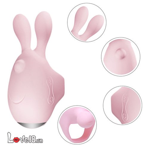 Trứng Rung Thỏ Jupin Đeo Ngón Kích Thích Tình Yêu