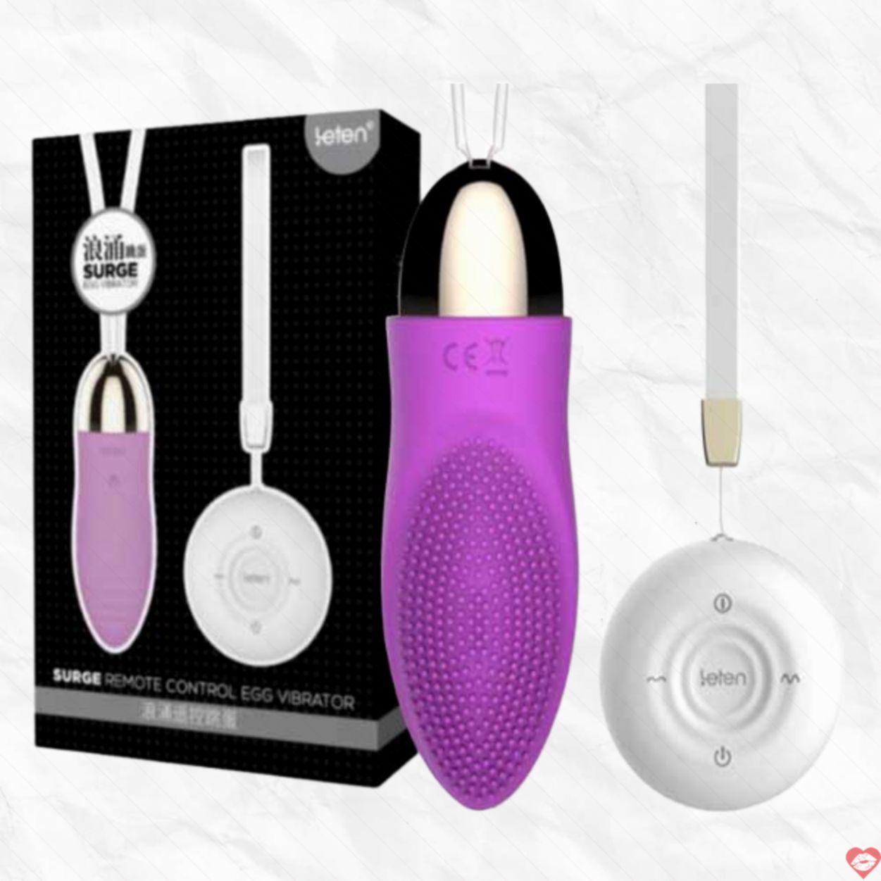 Trứng Rung Leten Brush Điều Khiển Không Dây Sạc Pin Tình Yêu 