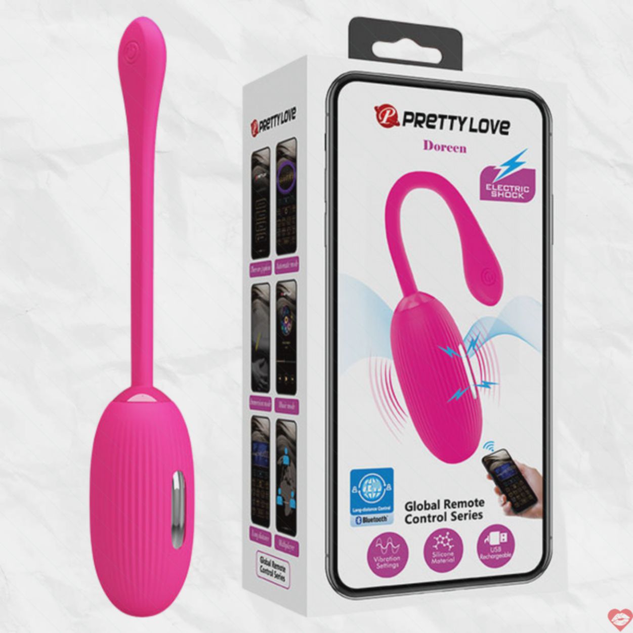 Trứng Rung PrettyLove Điều Khiển App Kích Điện Tình Yêu 