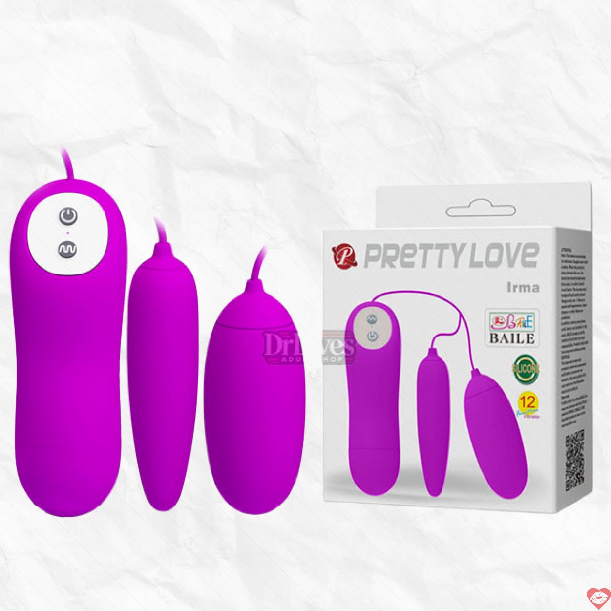 Trứng Rung 2 Đầu 12 Chế Độ PrettyLove Irma - Mua Ngay Khuyến Mãi 