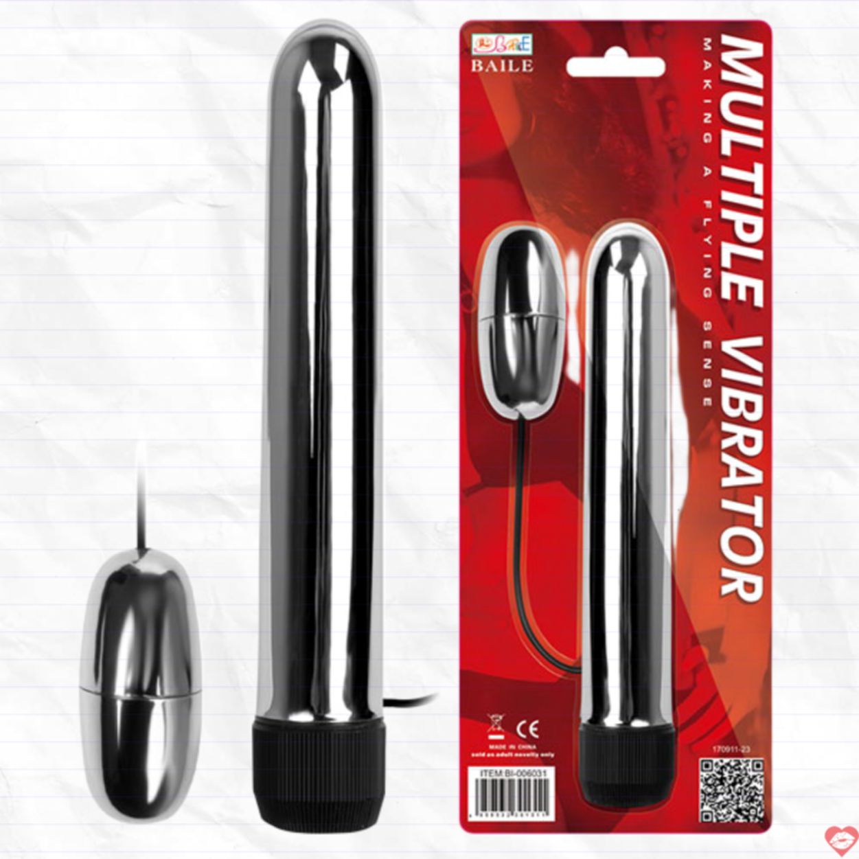Bộ Thanh Rung Điểm G Inox Baile Kèm Trứng Rung Kích Thích 