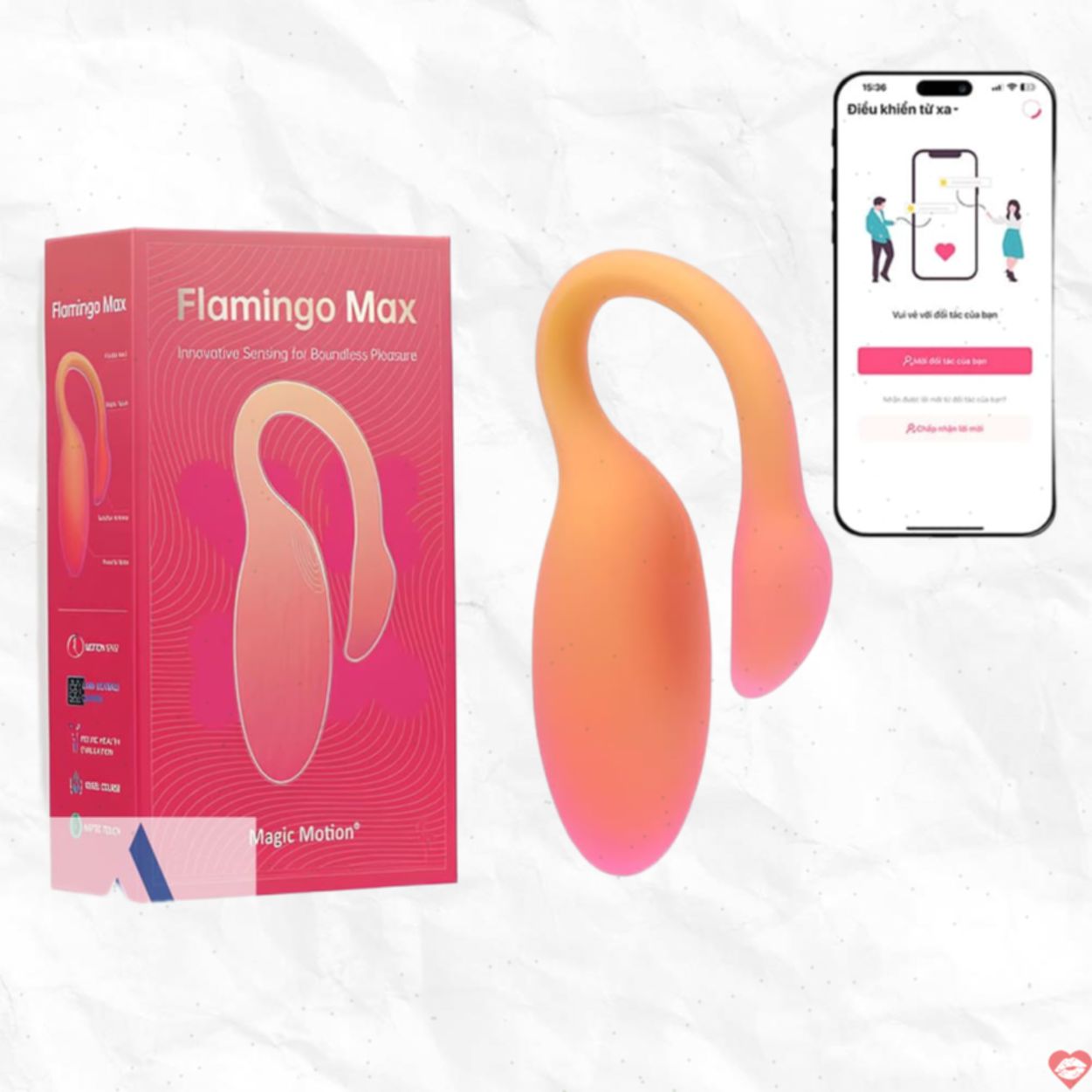 Trứng Rung Ứng Dụng Magic Motion Flamingo Max Kích Thích 
