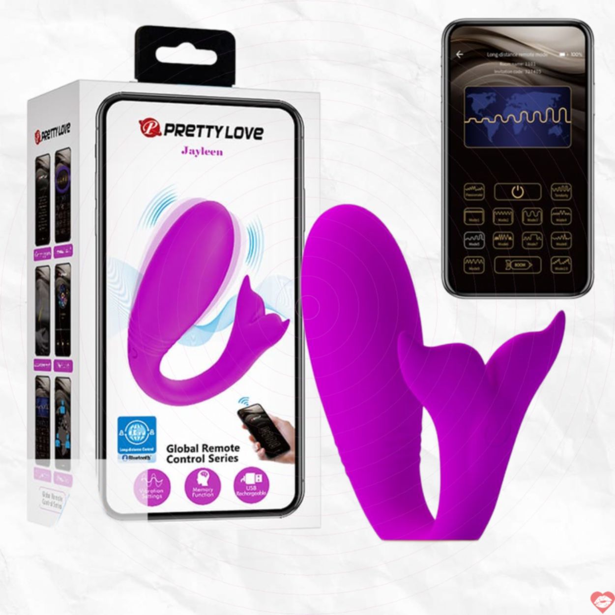 Trứng rung cá heo Jayleen kết nối App Pretty Love, cực sướng 