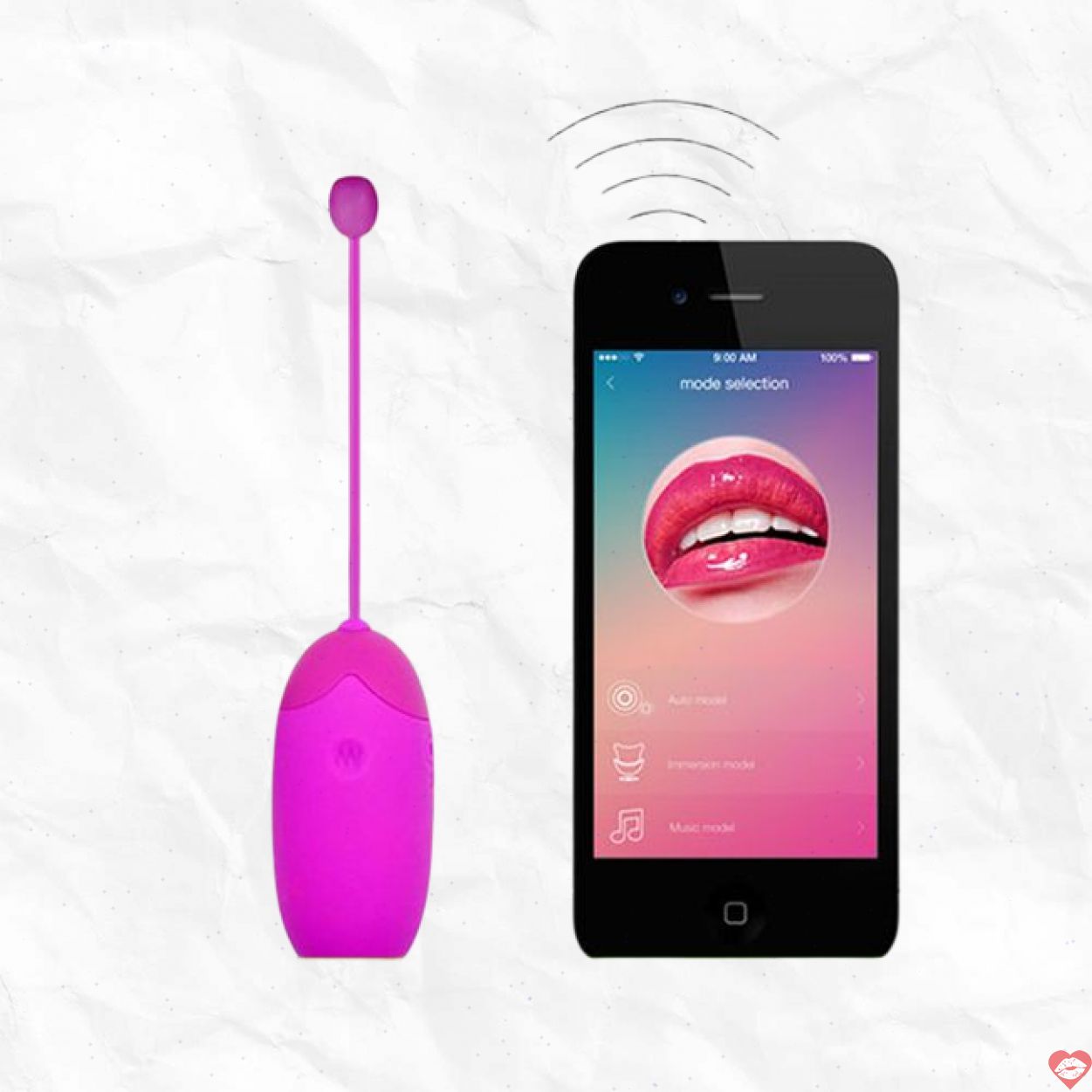 Trứng rung không dây điều khiển smartphone Pretty Love Abner kích thích cảm xúc
 