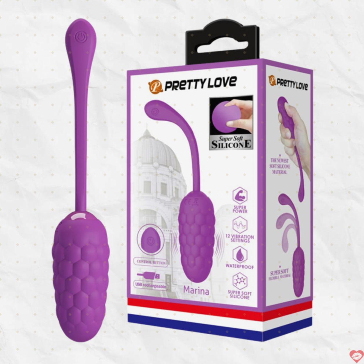 Máy Trứng Rung Pretty Love 12 Chế Độ Không Dây Siêu Mạnh Mềm Mại 