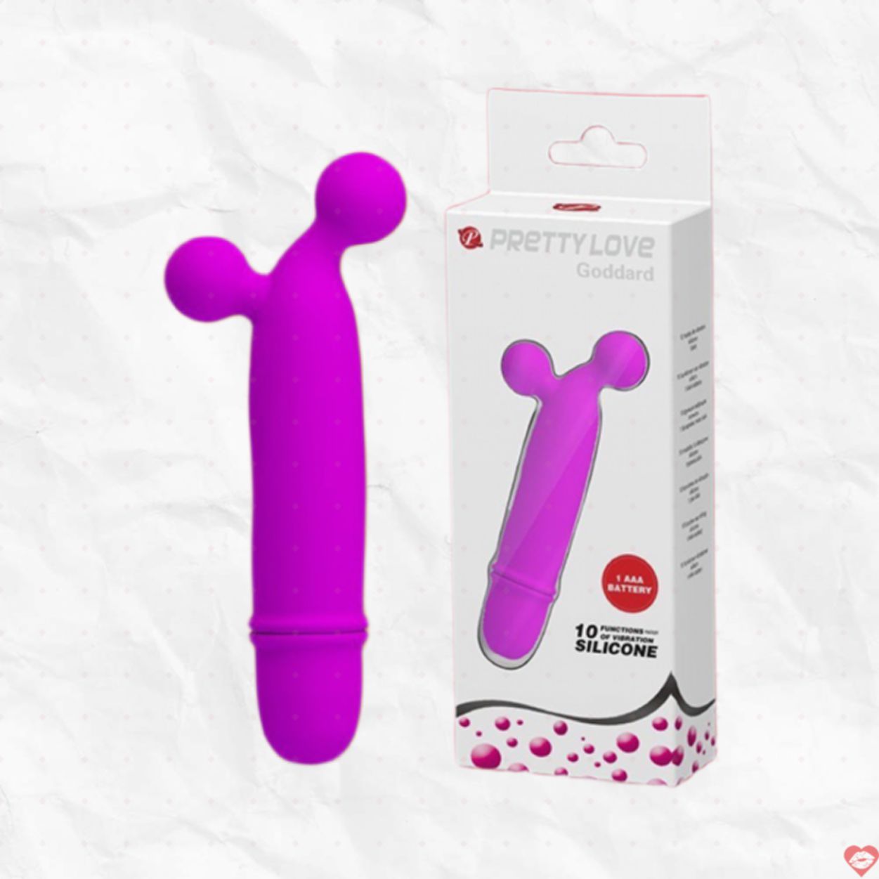 Dương vật giả mini Pretty Love Goddard 10 chế độ rung mạnh mẽ, siêu mềm 