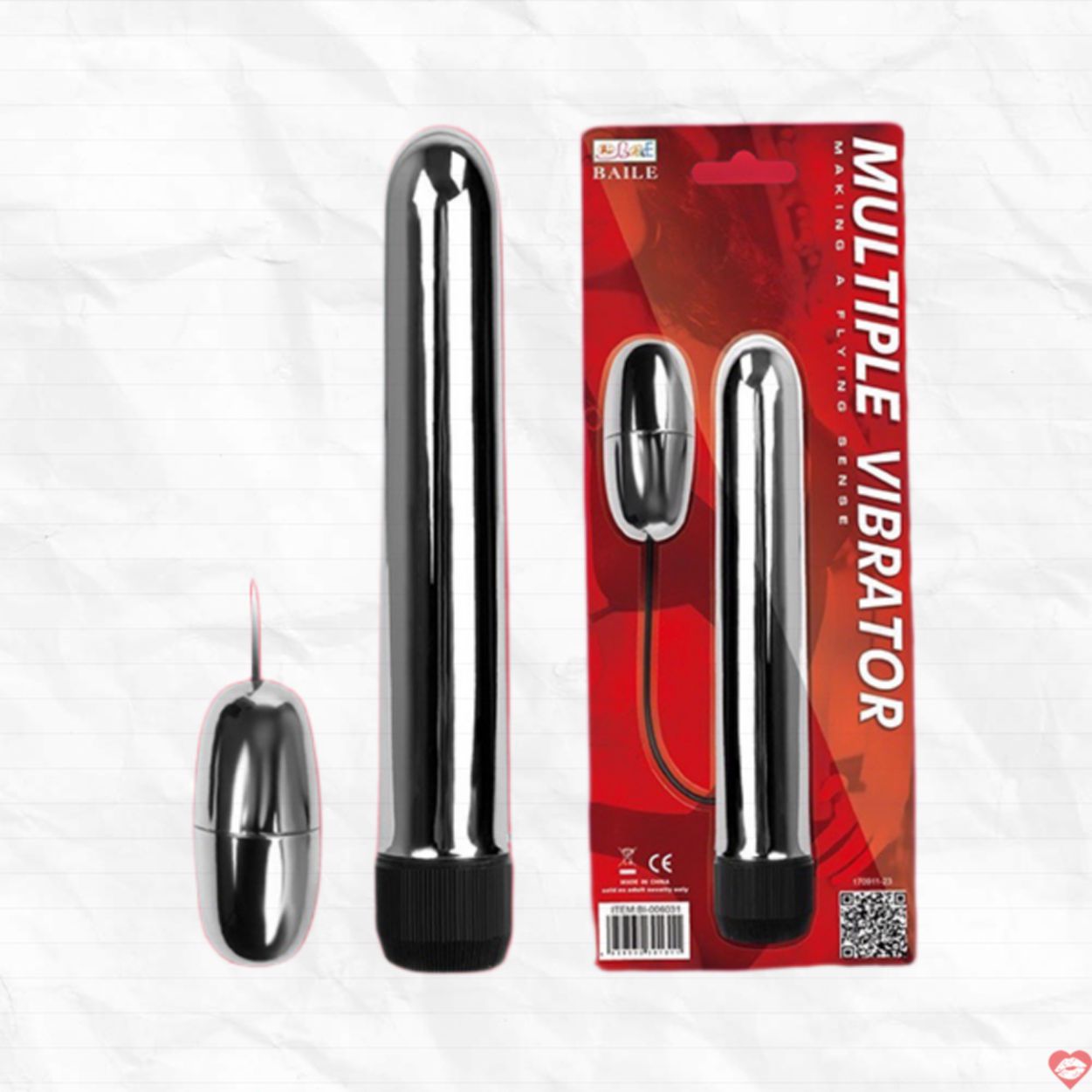 Que rung trứng rung inox Baile kích thích đa điểm đỉnh cao 