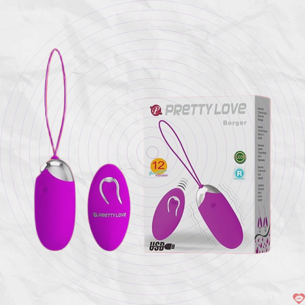 Trứng rung Pretty Love 12 chế độ điều khiển từ xa kích thích 