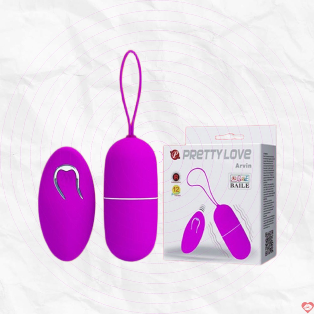 Trứng rung Pretty Love Arvin điều khiển 12 chế độ siêu mạnh 