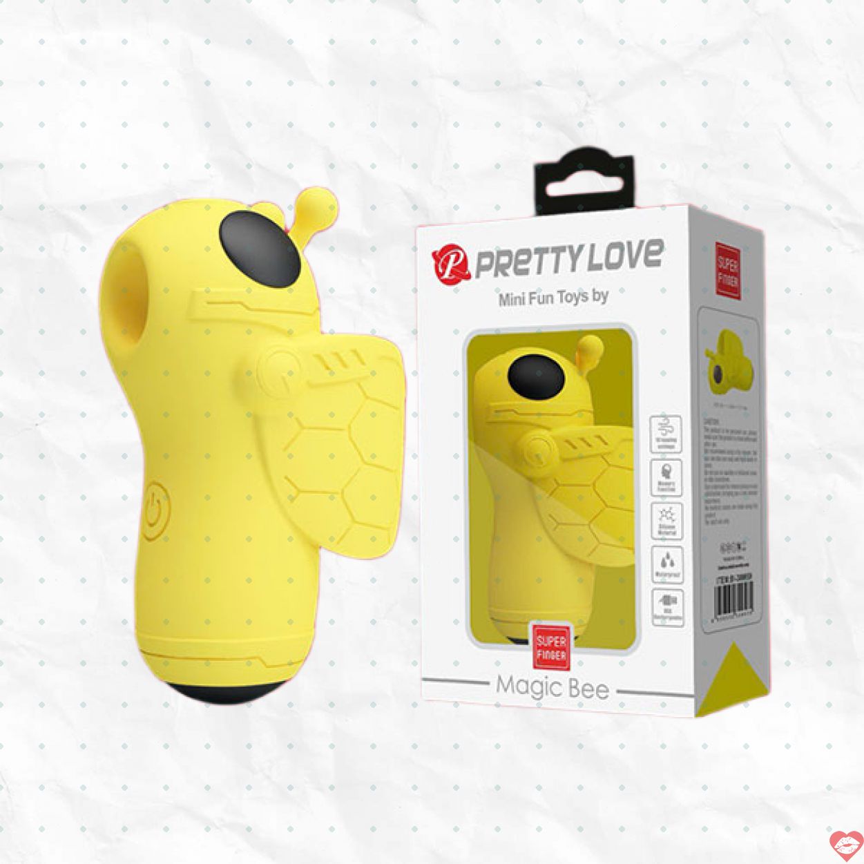 Trứng rung ong vàng Pretty Love Super Finger Bee kích thích mạnh 
