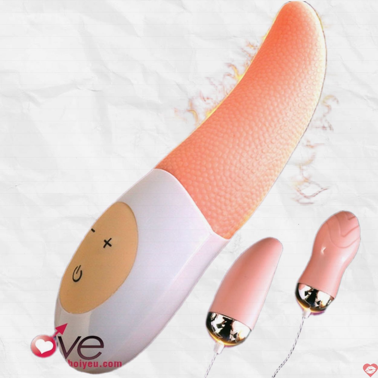 Lưỡi Liếm Kèm 2 Trứng Rung Mềm Mịn Kích Thích