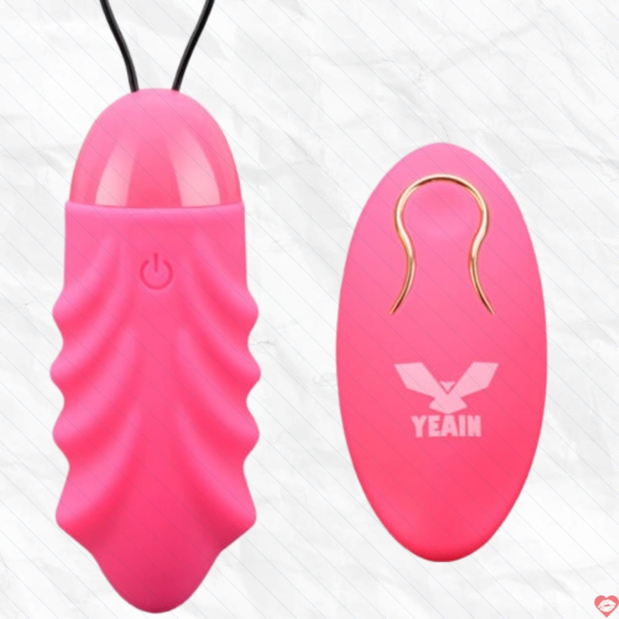 Trứng rung Yeain gân gai mềm điều khiển từ xa, siêu kích thích 
