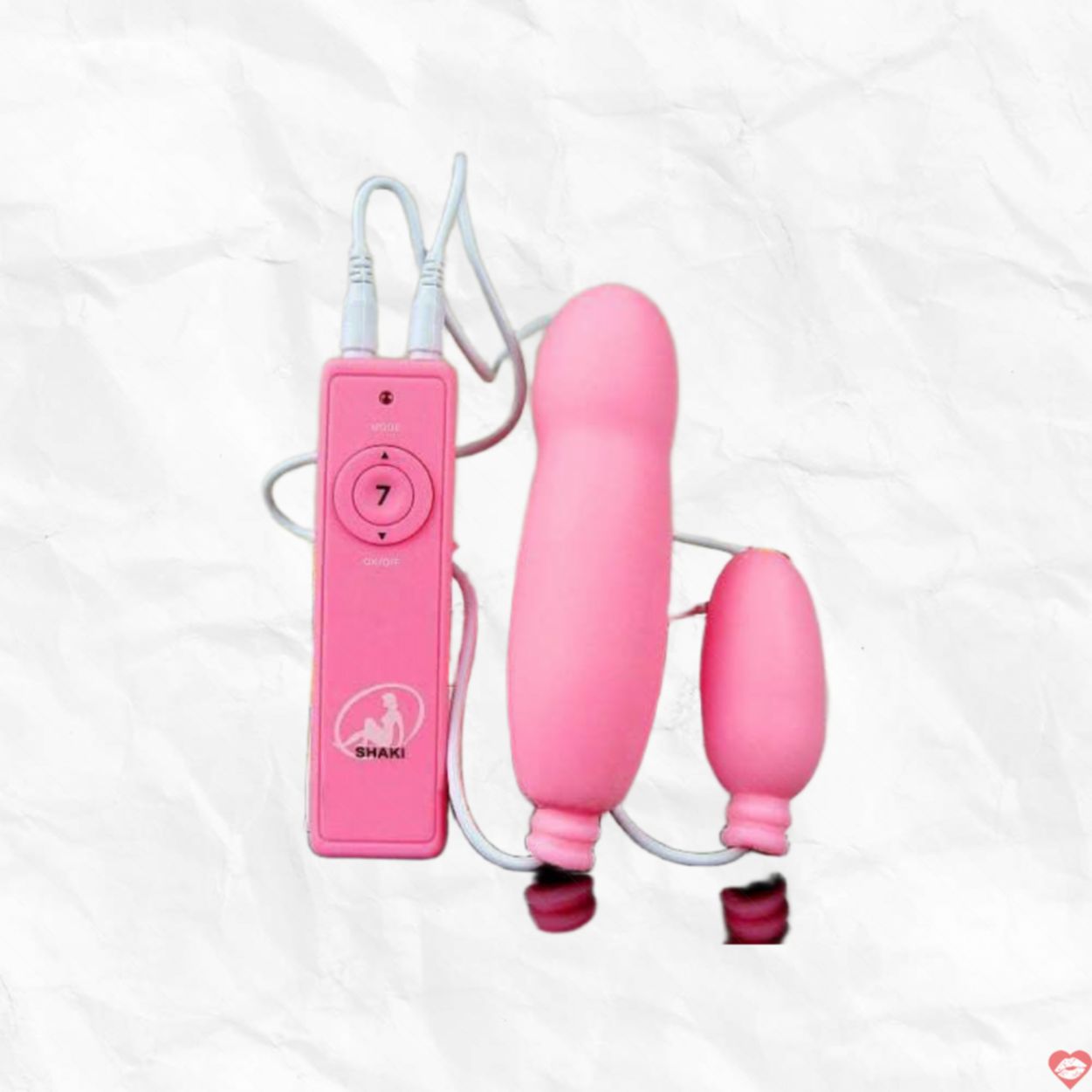 Sex toy trứng rung tình yêu 2 qủa Shaki 7 chế độ siêu mềm