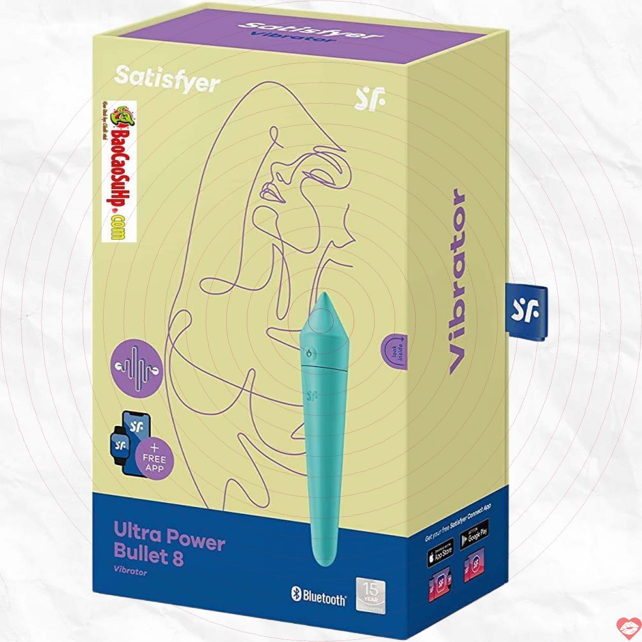 Sextoys Que Rung Bluetooth App Satisfyer Ultra Power Bullet 8 USA 