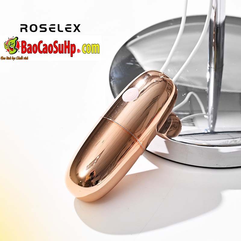 Trứng rung ROSELEX mạ inox Beene hình viên đạn siêu mê