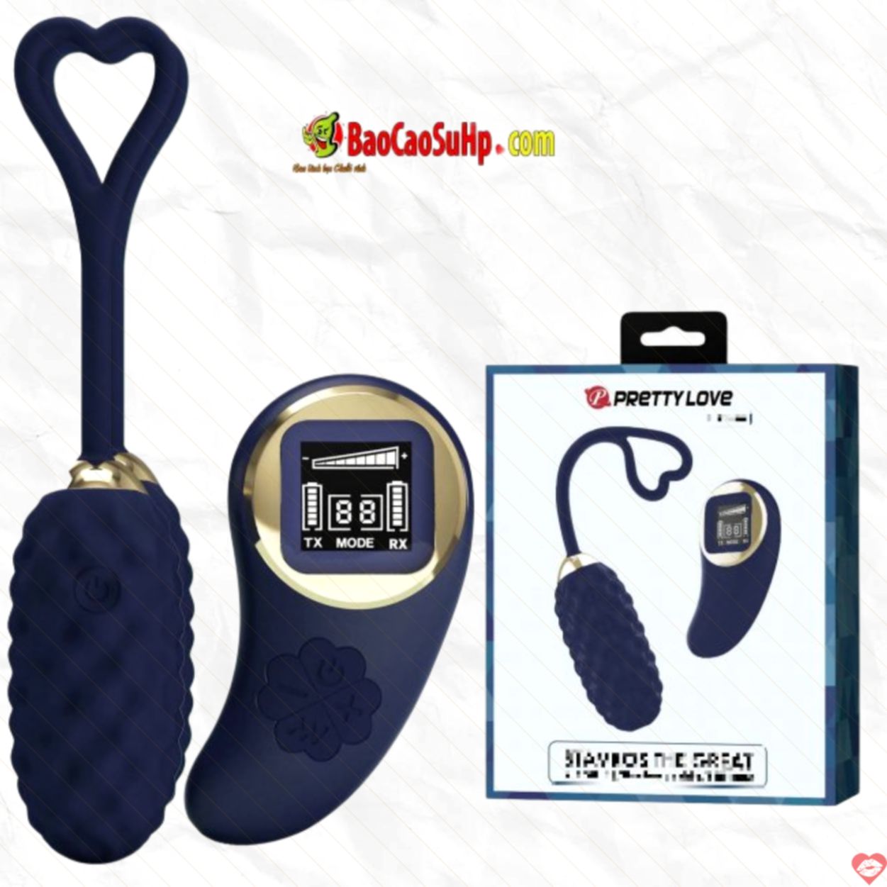 Trứng Rung Điều Khiển Từ Xa Prettylove Vivlan Blue Kích Thích 