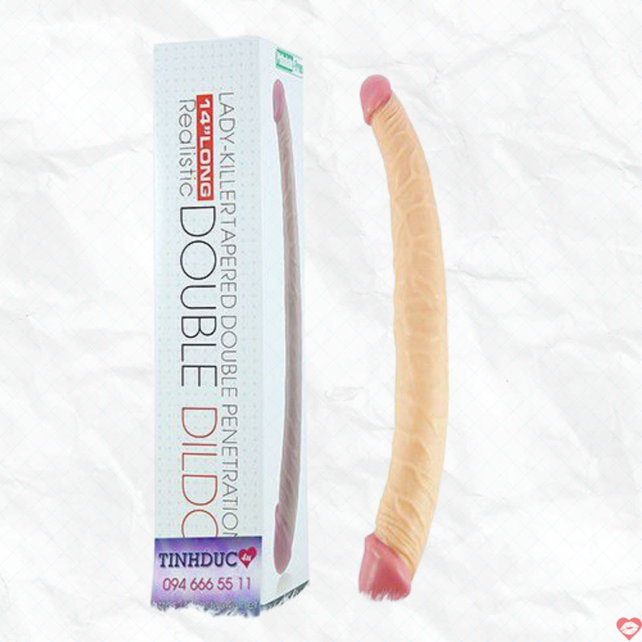 Dương vật giả 2 đầu Lovetoy Double mềm mại cao cấp hút khách 