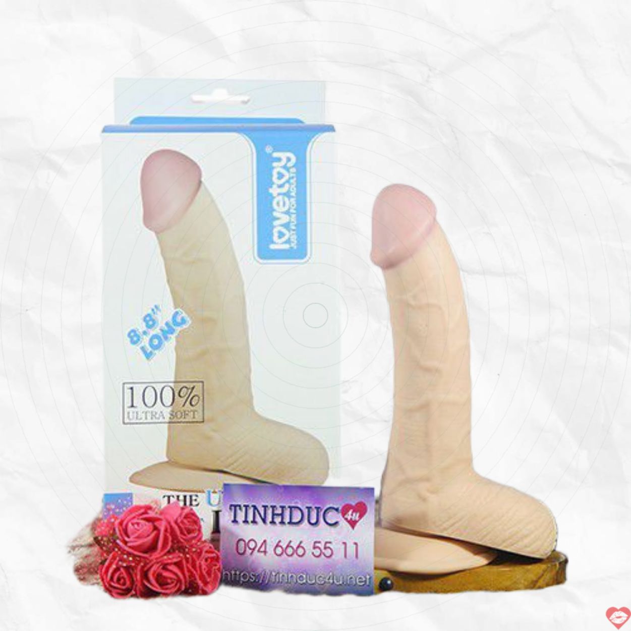 Lovetoy Ultra Soft Dude 8.8 inch Siêu Mềm Mịn Hàng Khủng 