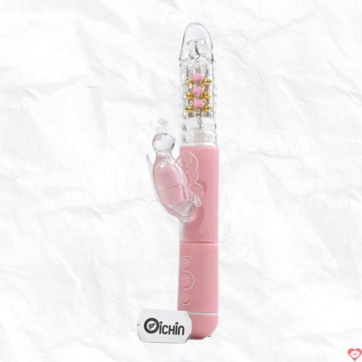Pink Butterfly pin sạc đa năng rung xoay thụt kích thích cực đã 