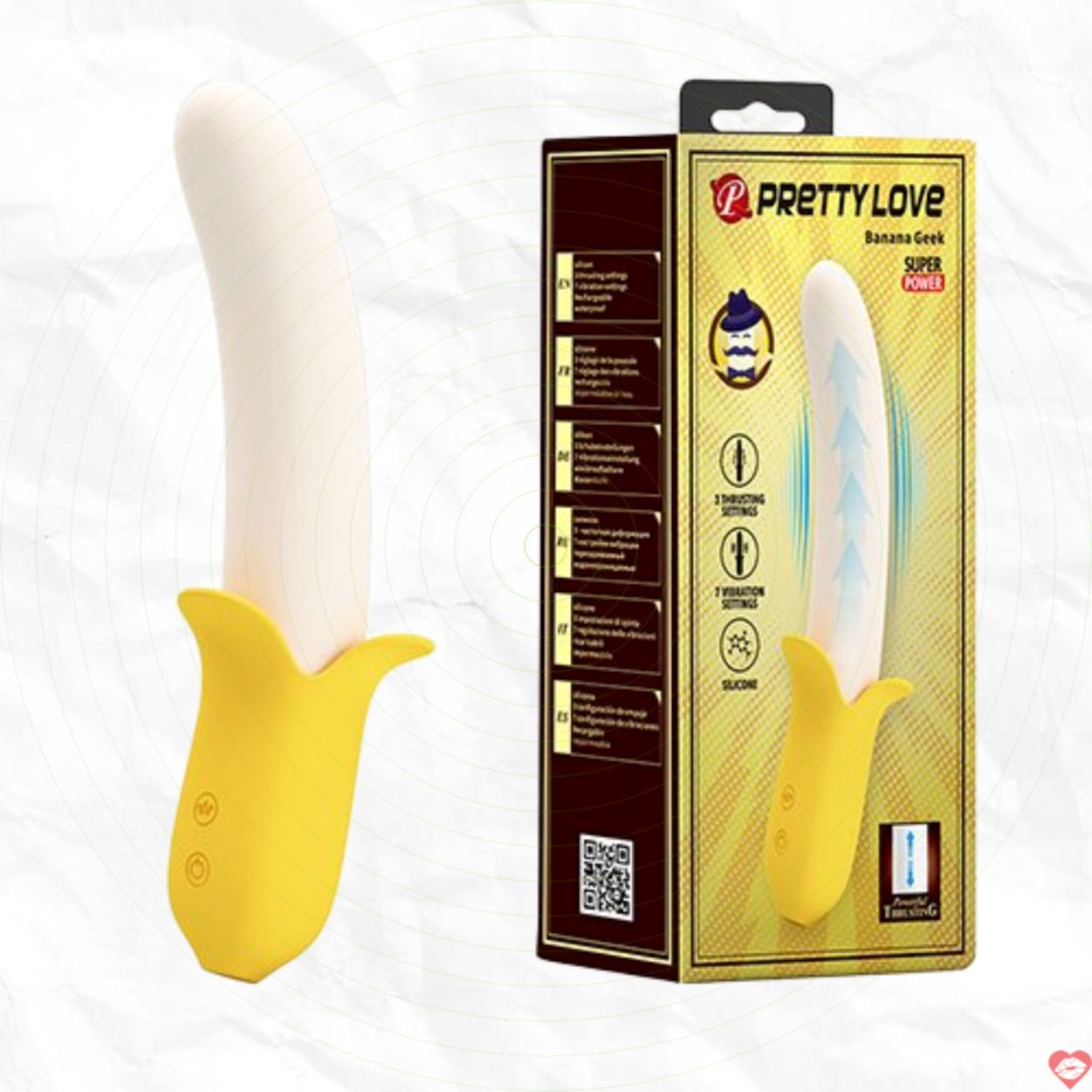 Dương vật giả Banana Geek Pretty Love Hình Quả Chuối Siêu Thật 