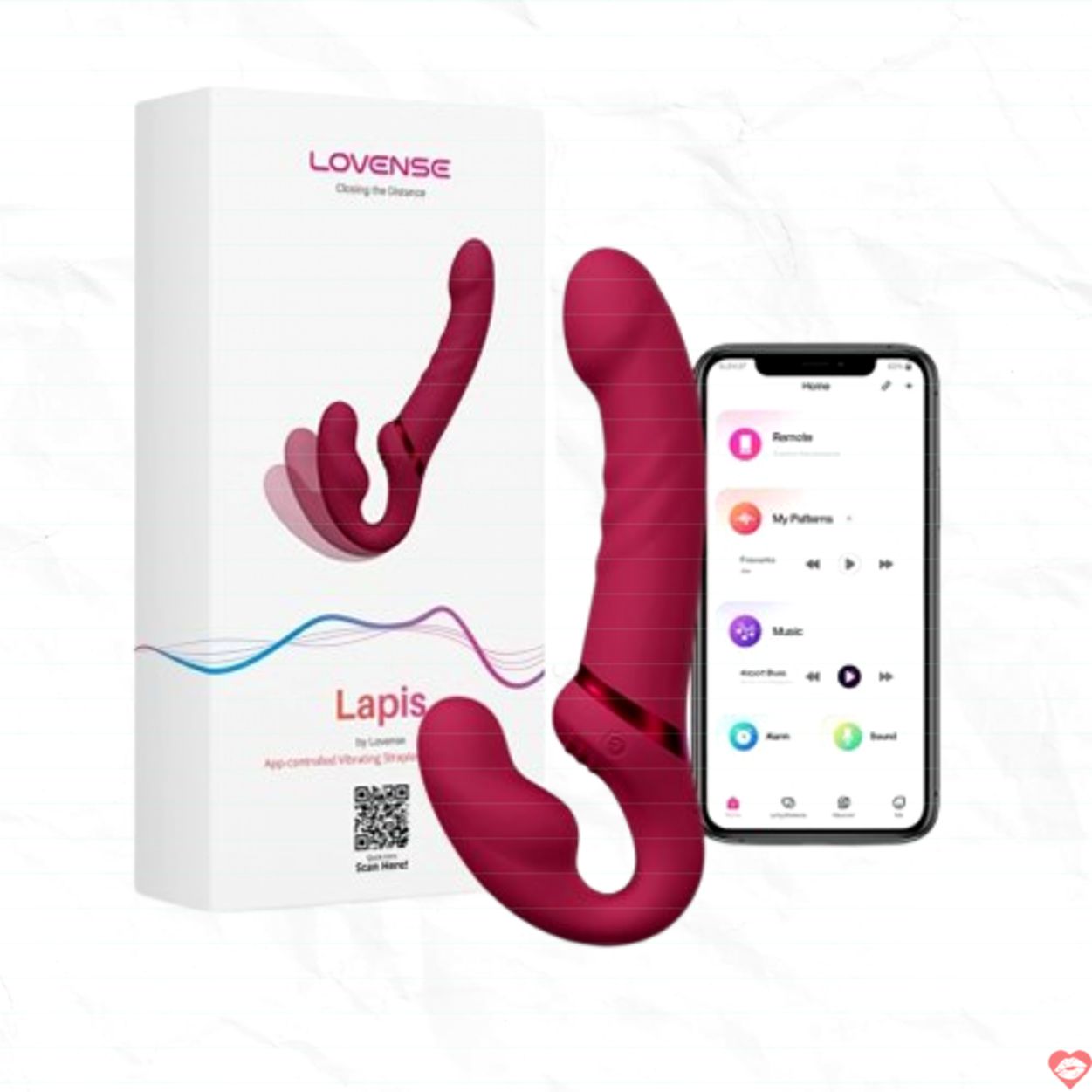 Dương Vật Giả 2 Đầu Cao Cấp Kích Thích Đôi Lovense Lapis 