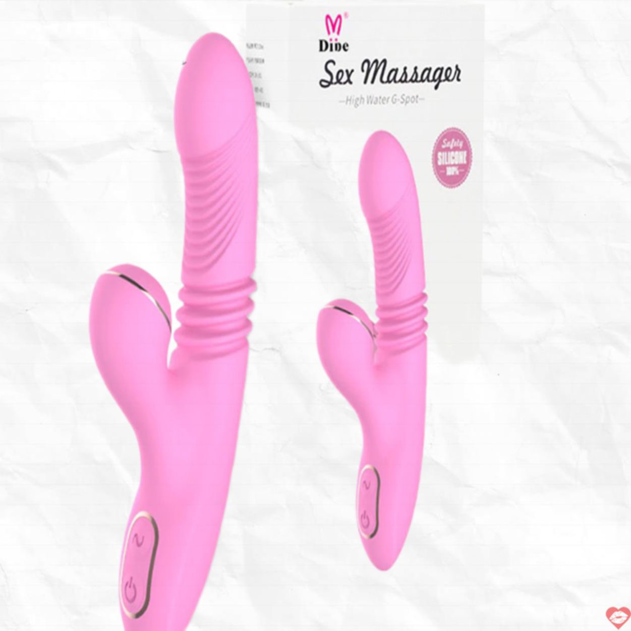Dibe Dương Vật Rung Ngoáy Sưởi Ấm Cao Cấp Máy Massage Âm Đạo 