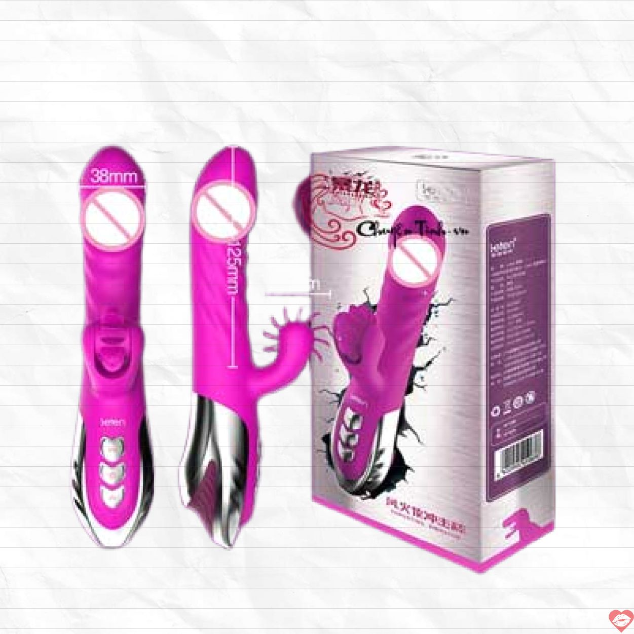 Dương vật Leten Wheel cao cấp Rung mạnh mẽ Thúc sâu 