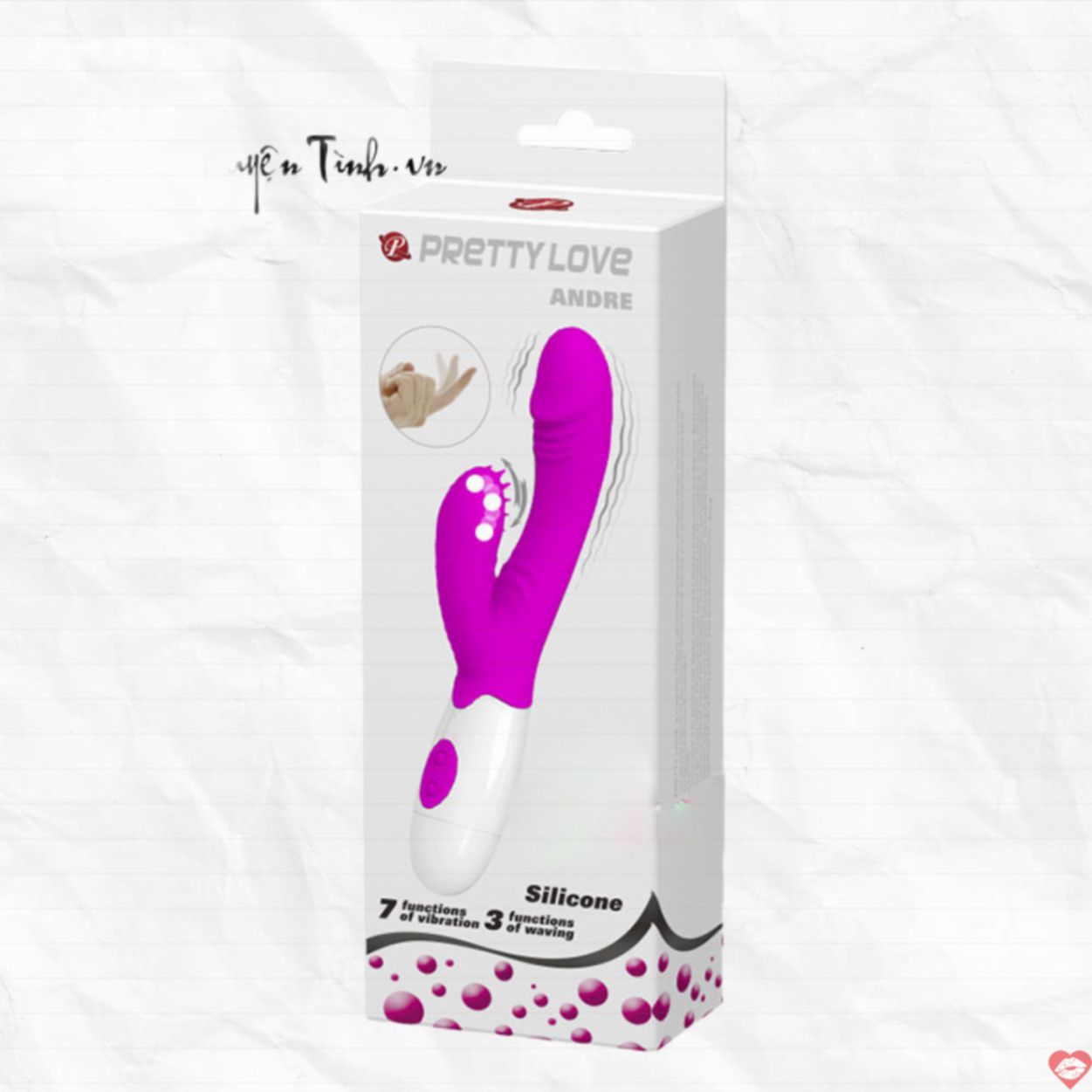 Dương vật rung liếm Prettylove Andre kích thích cực mạnh 