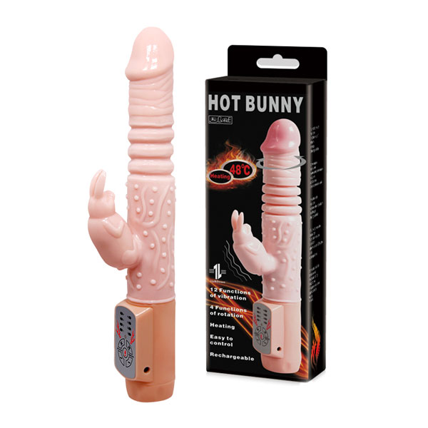 Dương Vật Giả Hot Bunny Xoay Thụt Rung Tỏa Nhiệt 48 Độ Cầm Tay