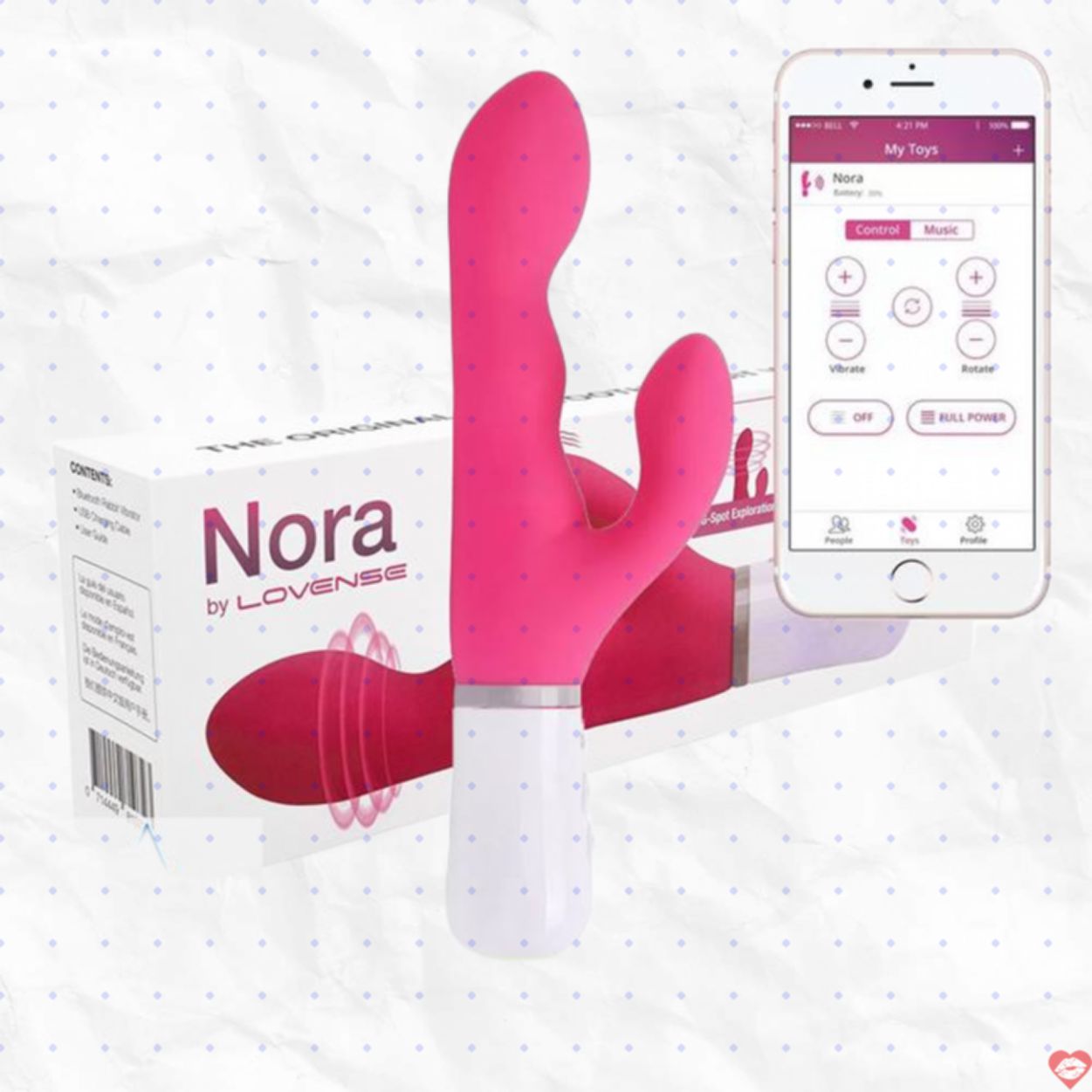 Lovense Nora Dương Vật Giả Cao Cấp Điều Khiển App Đầy Đam Mê 