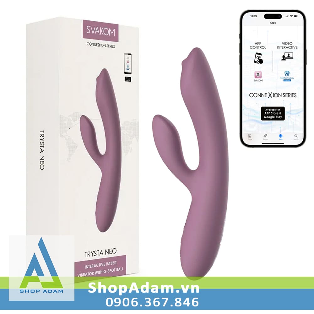 Máy massage vùng kín cao cấp điều khiển qua App Svakom Trysta Neo